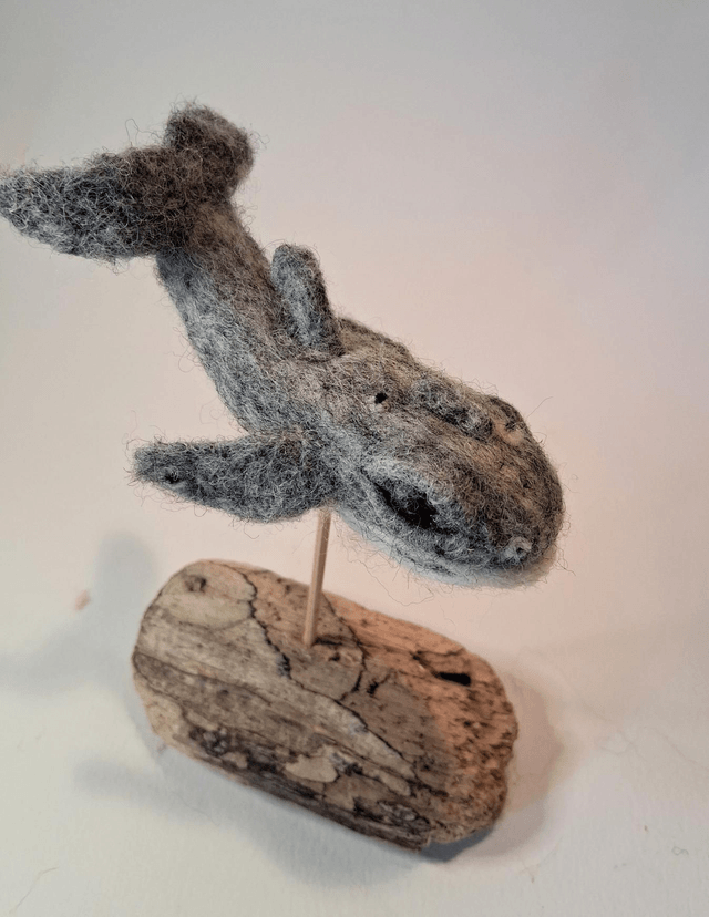 Needle Felt Whale (small)