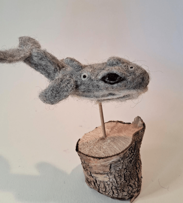 Needle Felt Whale (small)