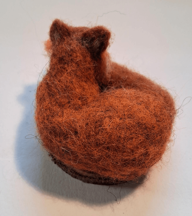 Needle Felt Sleeping Fox