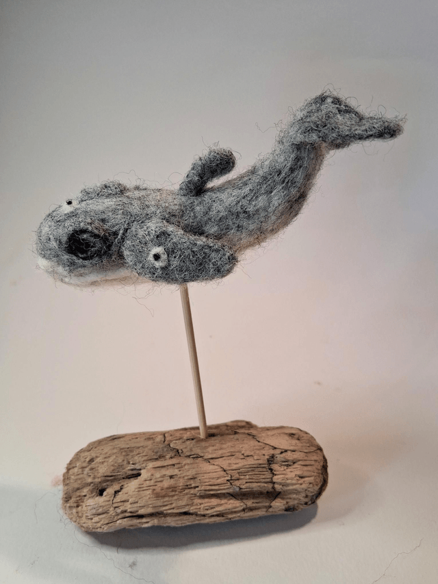 Needle Felt Whale (small)