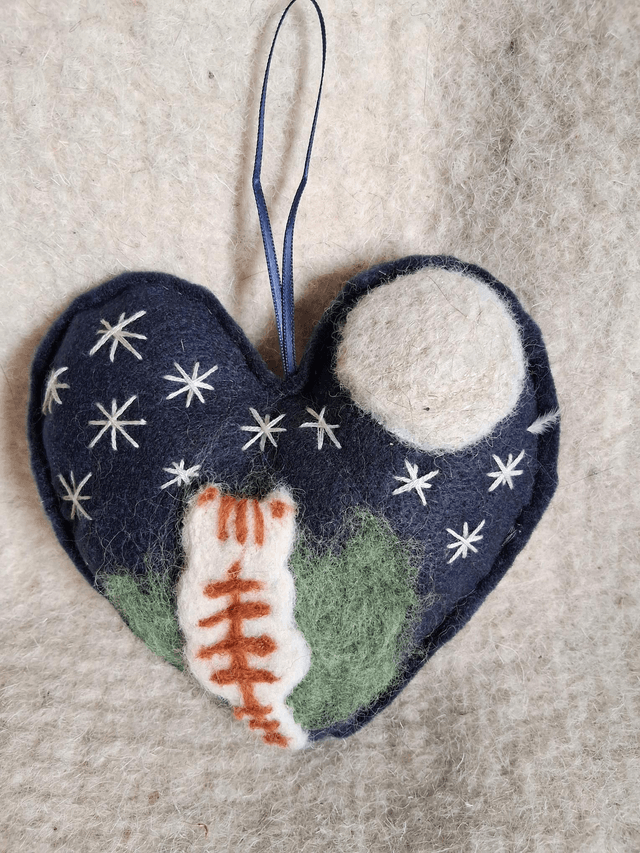Needle Felt Night Sky Lavender Bags