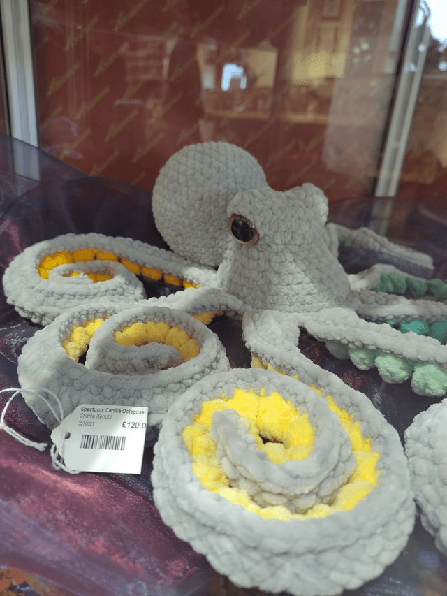Crochet Crafts - lifelike Velvet Soft Chenille Octopus Amigurumi (Ready-to-Ship)