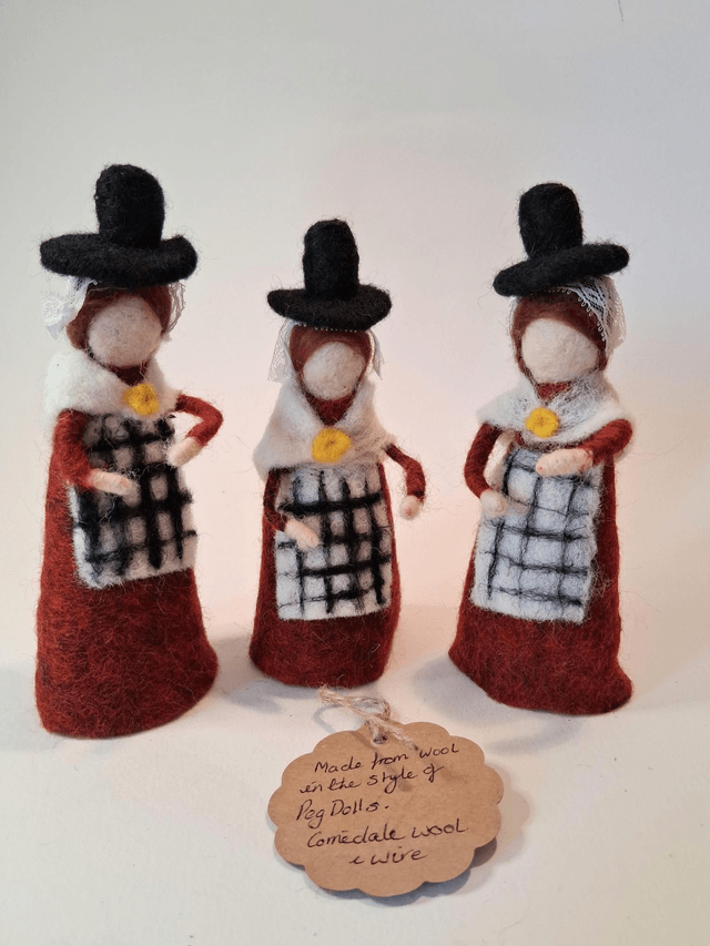 Needle Felted Welsh Lady