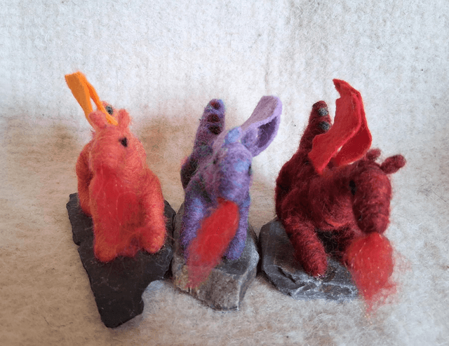 Needle Felt Mini Dragons