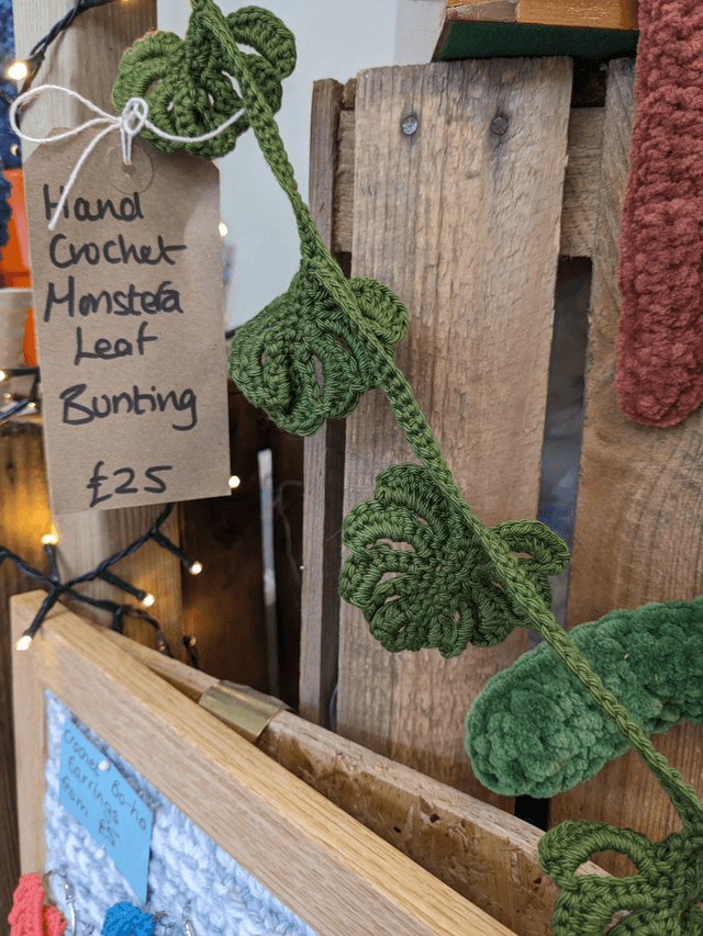 crochet crafts - botanical cotton Bunting / Garland Collection (Made to order - allow 1 week craft time)